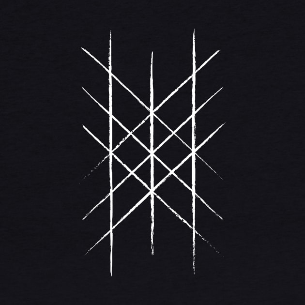 Web of Wyrd Design in White | Viking Symbols by Time Nomads